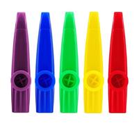 Kazoo Flute Diaphragm - Kazoo Musical Instrument - Colorful Instrument | Kids toy with 5 random bright colors, 12cm made of PP material, easy to play while humming, perfect for parties and