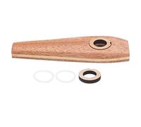 Kazoo Flute, Wooden Kazoo Flute Wooden Harmonica Guitar Accompaniment with Diaphragm Musical Wind Instrument for Blues Folk Country Music