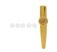 Kazoo Learn Musical Instrument, Portable Partner with Guitar, Ukulele for Camping and Traveling (Gold