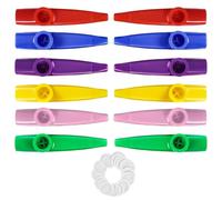 Kazoo, MUlticolor Kazoos Bulk Musical Instruments for Gift, Prize and Surprise Party Supplies (6 Colors 12 PCS)