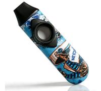 Kazoo Musical Instrument for Aldults, Portable Mouth ABS Plastic Kazoos with 5 Flute Diaphragms Enthusiasts Kazoo Music Lovers for Gift Prize Party Favors and Beginners Accompaniment, Pulley Pattern