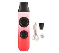 Kazoo Plastic Professional Adjustable Tone Musical Instrument, Mini Kazoo with 10Pcs Flute Diaphragms, Lightweight ABS Kazoo for Ukulele Violin Guitar Keyboard, Includes Lanyard St (High Gloss Red