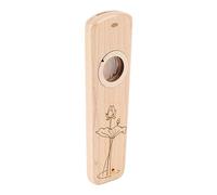 Kazoo with Wooden Mouth, Easy to Play, Portable Guitar Companion, Fine Workmanship, Wear-Resistant Kazoo Flute for Show (Maple)