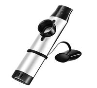 Kazoos for Adults, Metal Kazoo with 5 Kazoo Membranes, Kazoos with Adjustable Sound for Guitar, Ukulele, Violin, Piano, Keyboard, Mini Kazoo Musical Instruments, Bulk Pack (Silver)