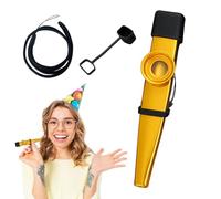 Kazoos for Adults, Professional Kazoo - Lightweight Metal Kazoo Musical Instrument - Non-Slip Musical Instrument Toy for Kids/Adults/Music Lovers Outdoor Travel