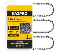 KAZPRO 14 Inch Chainsaw Chain 52 Drive Links, 3/8" LP Pitch, .050" Gauge, Low kickback, Lubrication System Chainsaw Blade fits Craftsman, Echo, Homelite, Poulan, Ryobi, Wrox, etc, KP-S52 (3 Pack)