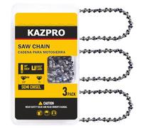KAZPRO 20 Inch Chainsaw Chain 70 Drive Links, 3/8" Pitch, .050" Gauge, Low kickback, Lubrication System Chainsaw Blade fits Craftsman, Echo, Poulan, Remington, Homelite, etc, KP-D70 (3 Pack)