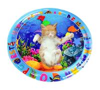 Kazuko Sensory Water Mat for Cats,Kitten Teaser Toys | Pet Cooling Mat for Summer, Water Sensory Playmat for Cats, Interactive Cat Toy for Summer Hot Days