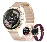 Kazunet Smart Watches for Women, 1.27'' Smartwatches (Answer/Make Calls) Compatible with iPhone/Android Phones, IP68 Waterproof Fitness Tracker Watch with Sleep Monitor,100+ Sports Modes (Rose Gold)