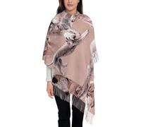 KazUp Bedlington Terrier, Scarf Womens Large Soft Cashmere Feel Shawls Wraps Light Stole 192x75 cm
