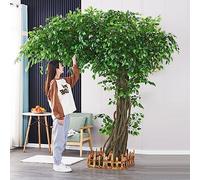 Outdoor Artificial Trees for Front Porch/Patio/Garden, All Weather Uv Resistant Faux Tree Large for Home Office, Nursery Room and Gym Studio, Maintenance Free (Color : WxH, Size : 8.2x8.2ft/