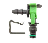 Kazura L-Shape Injector Leak-Off Connector with Retaining Clip for Ford Ranger 2.2L 3.2L Diesel, Single 1-Way Repair Set