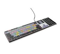 KB Covers Adobe Premiere Pro Shortcut Backlit Aluminum Keyboard for Windows PC - 150+ Color-Coded Editing Keys, US Layout, USB-C Wired, Compatible with Desktop & Laptop PCs