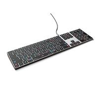 KB Covers Davinci Resolve Backlit Pro Aluminum Keyboard - Windows - US - Pre-Programmed Shortcuts, Durable Aluminum Build, Plug-and-Play USB-A Connectivity