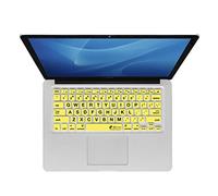 KB Covers Large Type Keyboard Cover for MacBook, MacBook Air 13-Inch and MacBook Pro - Yellow (LT-M-CY)
