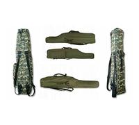 KB Tools Fishing Rod Bag With Carry Strap - Waterproof Cover - Rod Holdall For 1, 2 or 3 Rods - Fishing Pole Bag In 2 Colours - Case For Tackle, Reels