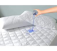 KB Tradax Premium Waterproof Quilted Mattress Protector Microfiber 4FT Fitted 40cm Extra Deep Elasticated Skirt Extra Comfort Non Noisy Hotel Quality Anti-Allergy & Breathable (Small Double 4FT)