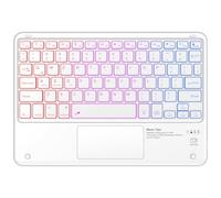 KBCASE Bluetooth Keyboard with Touchpad Ultra-Slim Wireless Keyboards with 7 Color Backlitlight for iPad,iPad Pro,iPad Air,Tablet Samsung Galaxy, Xiaomi, Huawei, Lenovo,Windows,Android, QWERTY