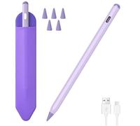 KBCASE Stylus Pen for iPad 2018-2026,15 Min Faster Charge, Palm Rejection | Tilt Sensitivity for iPad A16 11/10/9/8/7/6th Gen, Air 3rd-6th, Pro 11"/12.9"/13", Mini 7/6/5, with Pencil Holder, 5 POM Tips