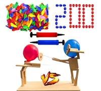KBCYRT Balloon Bamboo Man Battle, Balloon Brawlers Game, Balloon Fencing Game, Balloon Head Fencing Game, Balloon Fighting Game, Fencing Balloon Game for 2 Players (200 Balloons+2 balloon pump)