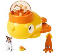 KBCYRT Interactive Cat Treat Dispenser & Dog Treat Dispenser Toy, Slow Feeder Puzzle for Fast Eaters, Mental Stimulation Food Dispensing Toy for Small/Medium Pets, Includes 1 interactive chew toy