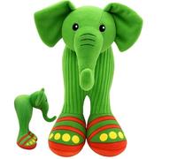 KBCYRT Italian Brainrot Plush, Green Elephant Brainrot Toys, Viral Inspired for Collectors, Soft Stuffed Animal for Display and Play, 22 cm