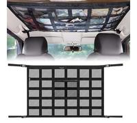 KBDDM Car Ceiling Cargo Pocket Storage Net for Suzuki Jimny IV 2018 2019 2020 2021 2022, Car Roof Cargo Net Storage Organizer Mesh Bag for SUV Travel Long Camping Interior Accessorie