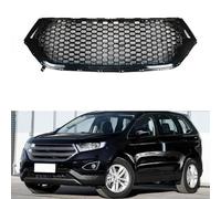 KBDDM Car Front Grill Grille for Ford Edge 2015 2016 2017 2018, ABS Car Front Bumper Grille Radiator Grilles Hood Honeycomb Mesh Grill Replacement Body Styling Accessories