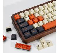KBDiy Carbon PBT Double Shot Orange Keycap Set,174 Keys Retro Custom Key Cap Keycaps 60 Percent Cherry Profile Keycaps for 61/64/68/84/87/100/104/108 Mechanical Keyboard