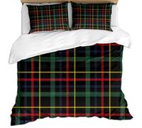 KBDQGX Bedding Set Kids Single Duvet Set Black Background Colorful Squares Retro Minimalist Art 3 Pieces Printed Pattern With 2 Pillowcases 50X75Cm, Soft Hypoallergenic Microfiber Quilt Cover 135X2