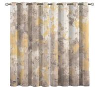 KBDQGX Brown Gray Art Simple Fashion Blackout Curtains For Living Room Eyelet 79X84 Inch Kids Boys Girls Bedroom Thermal Insulated Curtains 2 Panels Super Soft Soundproof Nursery Kitchen Window