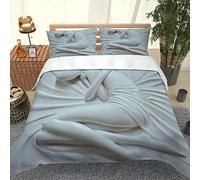 KBDQGX Duvet Covers Single Bed 135X200Cm 3 Pcs 3D Innovative Character Three-Dimensional Printed Bedding Set Single Bed Ultra Soft Hypoallergenic Microfiber Quilt Cover Set With Zipper Closure And