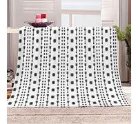 KBDQGX Flannel Fleece Blanket Baby Size 70X100Cm 3D Black And White Art Print Printed Pattern Plush Throw Blanket Fluffy Soft Blanket Microfiber For Sofa, Bed, Couch Warm And Cozy For All Seasons