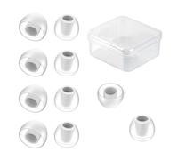 KBEAR 07 Silicone Eartips 5 Pairs Earbuds Tips Breathable Comfort Soundproof for ZS10PROX/ZS10PRO/ZST/EDXPRO/ZSNPRO/ZSNPROX/ZS12PRO2/K01/Storm/BK1/DC03/DC01PRO/CRA IEM (White,M)