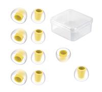 KBEAR 07 Silicone Eartips 5 Pairs Earbuds Tips Breathable Comfort Soundproof for ZS10PROX/ZS10PRO/ZST/EDXPRO/ZSNPRO/ZSNPROX/ZS12PRO2/K01/Storm/BK1/DC03/DC01PRO/CRA IEM (Yellow,L)