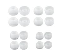 KBEAR 4540 Silicone Replacement Earbud Tips 8Pairs/SML, Noise-Isolating Soft Silicone Earbud Cover Enhance Audio Quality for in Ear Monitors, in-Ear Headphones(Clear)