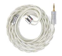 KBEAR IEM Cable, Hi-Fi Earphones Upgrade Cable with MMCX and 3.5 mm Jack, 173-Core Hybrid Silver Copper Braided Wire for In Ear Monitors, Compatible with Shu-re SE215, SE535, Wes-tone UM Pro