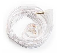 KBEAR IEM Cable HiFi Earphone Replacement Cable 0.75mm 2Pin for KZ ZSN PRO X/ZS10 PRO/AS16/AS12/ZSX/ZAX/ASF/ASX/DQ6/AST/ZAS/EDX PRO/ZEX/ZEX PRO/EDS/CCA C10 PRO/C12/CRA Headphones(with Mic, C Pin)