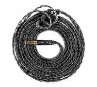 KBEAR JunTian IEM Earphones Cable, 2m Long in Ear Monitor Cable, 16 Core 5N OCC Silver-Plated Headphone Extension Cords for kz zs10 pro, Tangzu wan'er, Audiophile and Drummers (QDC-pins, 3.5mm Plug)