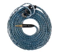 KBEAR JunTian IEM Earphones Cable, 2m Long in Ear Monitor Cable, 16 Core 5N OCC Silver-Plated Headphone Extension Cords for kz zs10 pro, Tangzu wan'er, Audiophile and Drummers (QDC-pins, 3.5mm Plug)