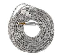 KBEAR JunTian IEM Earphones Cable, 2m Long in Ear Monitor Cable, 16 Core 5N OCC Silver-Plated Headphone Extension Cords for kz zs10 pro, Tangzu wan'er, Audiophile and Drummers (QDC-pins, 3.5mm Plug)