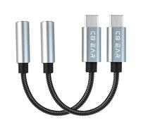 KBEAR KW4 3.5mm to USB C Headphone Jack Adapter HiFi Headphone Adapter Two-piece set CX31993 DAC Chip Aux to USB C for iPhone 16/15, iPad Pro/iPad Air, Samsung Galaxy