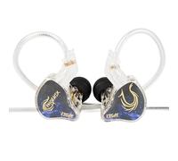 KBEAR Phoenix Wired Earphones, 3.5mm Plug Double Aluminum Foil IEM Earphones, 10mm DD Double Magnet, PET Diaphragm Gaming Earbuds, Noise Reduction In Ear Monitors for Musicians (Purple, No Mic)