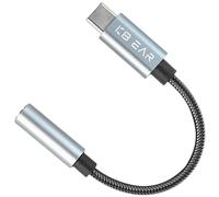 KBEAR Shadow 3.5mm to USB C Audio Headphone Jack Adapter, Type C/USBC to Aux Decoding Converter Cable for iPhone 15, iPad, MacBook, Samsung Galaxy, Moto, Google Pixel, Laptop (2Pack, 5.12inch)