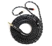 KBEAR ST12 Plus 1.2M Black Earphone Cable, 4N High-Purity OFC Silver-Plated Upgrade Earphones Wire for ZS10 PRO, ZSN PRO, Headphone, In-Ear Monitor (2PIN 3.5, Black, 1.2m)