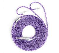 KBEAR ST12 Plus 2 Meters Purple MMCX Cable 3.5MM, Upgraded IEM Cable Headphone Wire 8-Strand 4N OFC Silver-Plated for Shure SE215/SE425/SE535/SE846, JVC HA-FX850/HA-FX1100, WESTONE W40/W60