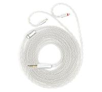 KBEAR ST12 Plus 2 Meters Silver 2 Pin IEM Cable 3.5MM, Headphone Wire, 8-Strand 4N OFC Silver-Plated Upgraded Cable for Truthear Hexa/HOLA/Zero, Moondrop Blessing/Aria/Stellaris, Simgot EW100P