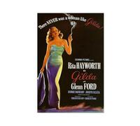 KBECNAU Actor Rita Hayworth Gilda Movie Canvas Poster Bedroom Decor Landscape Office Room Decor Gift 08x12inch(20x30cm)