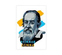 KBECNAU Galileo Galilei Art Poster Canvas Poster Bedroom Decor Landscape Office Room Decor Gift 16x24inch(40x60cm)