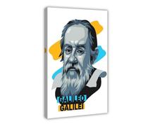 KBECNAU Galileo Galilei Art Poster Canvas Poster Wall Art Decor Print Picture Paintings for Living Room Bedroom Decoration 20x30inch(50x75cm)